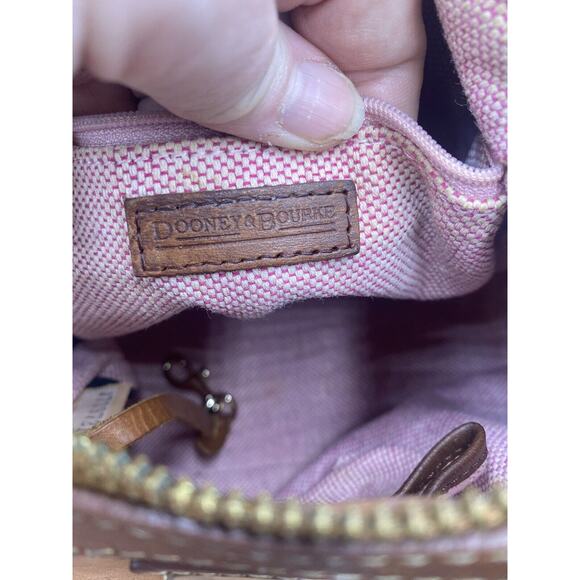 Dooney & Bourke Authenticated Cognac Croc Embossed Hobo Bayou vintage Handbag - Picture 9 of 11